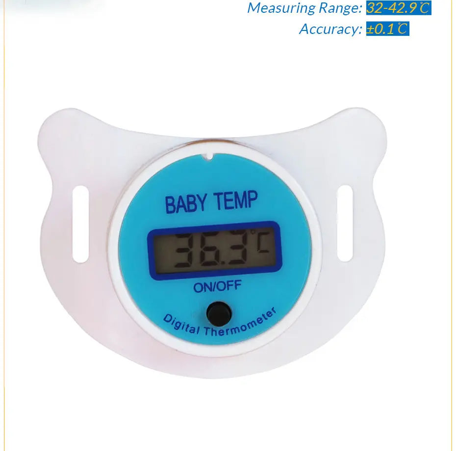 Safe, Gentle Pacifier Thermometer for Quick Baby Temperature Readings 1