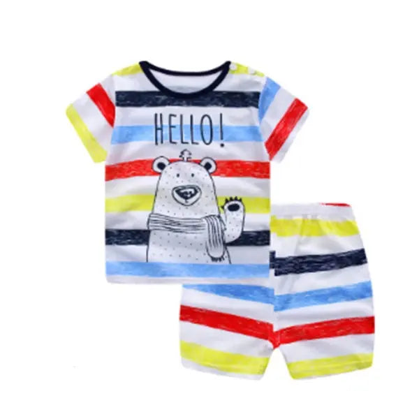 Adorable Baby T-Shirt and Shorts Set for Summer 1