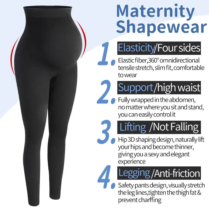Comfortable High-Waist Maternity Leggings for Moms-to-Be 1