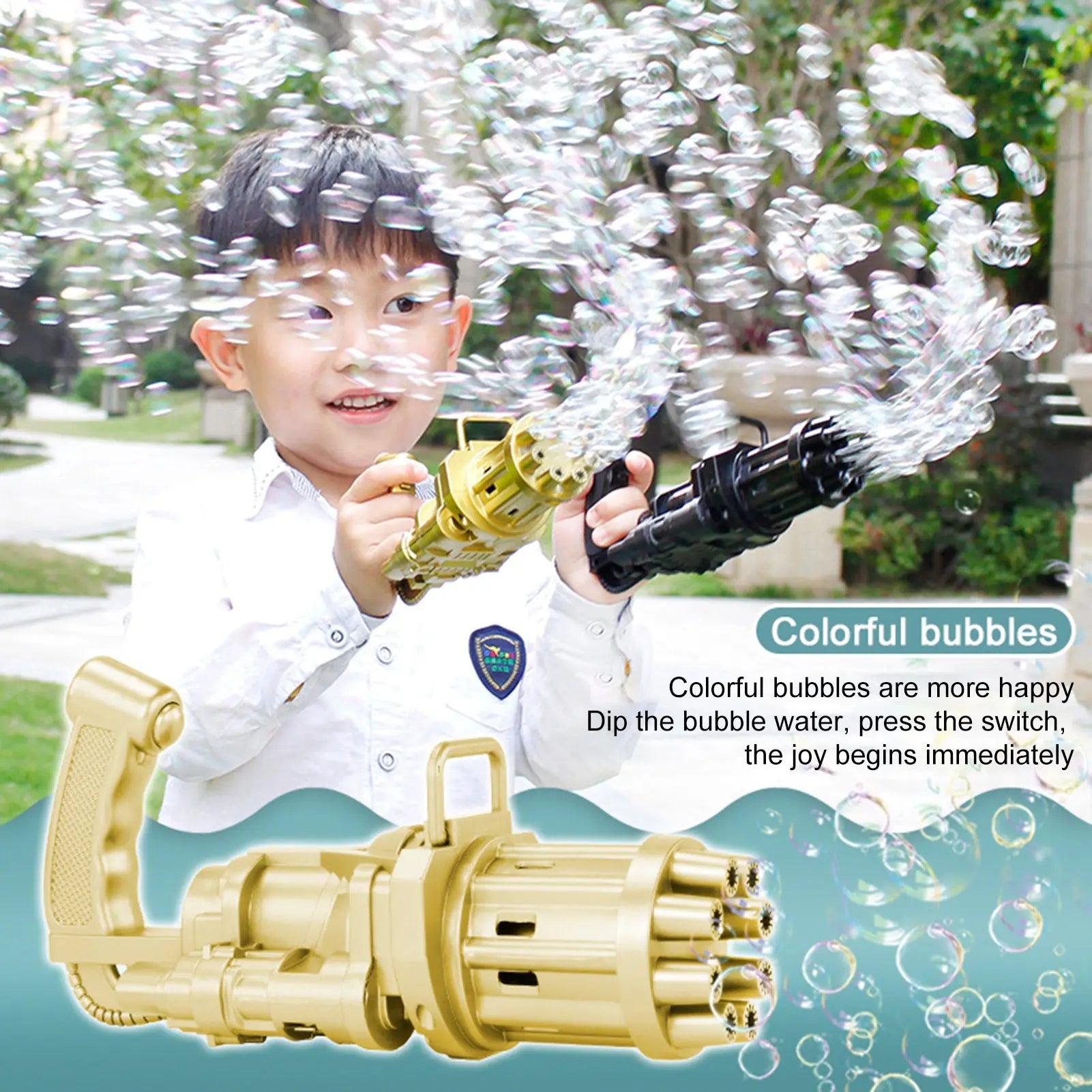 Kids Bubble Bath Toy Gun for Fun Splash Time 1