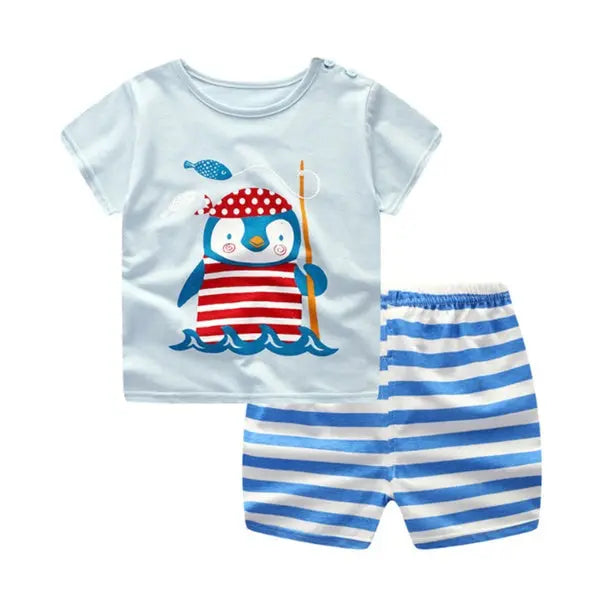 Adorable Baby T-Shirt and Shorts Set for Summer 1