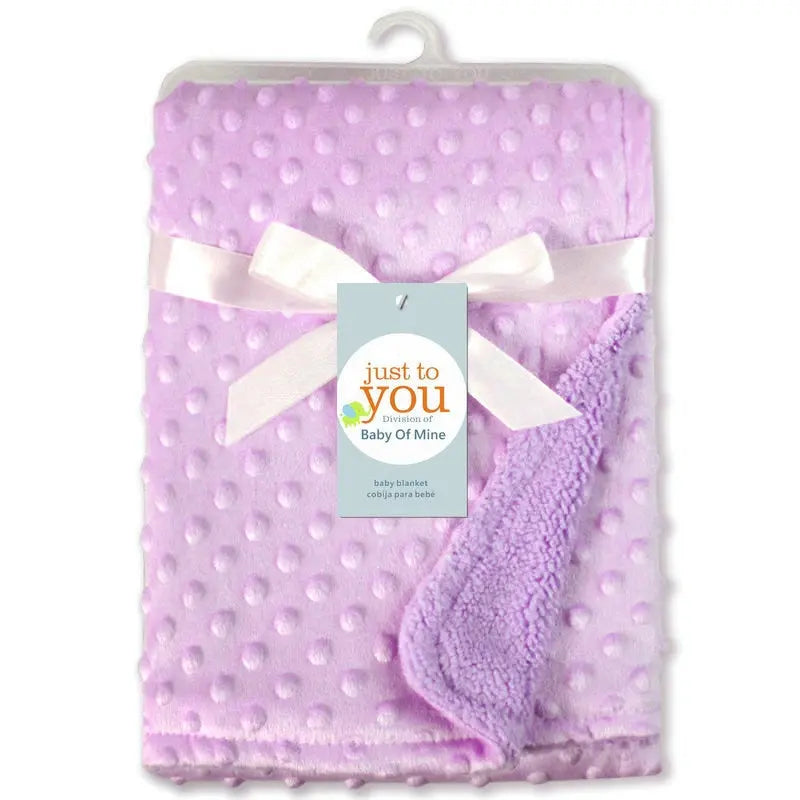 Cozy Polar Dot Baby Swaddle Blanket for Newborns. 1