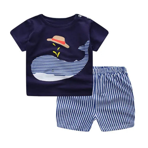 Adorable Baby T-Shirt and Shorts Set for Summer 1