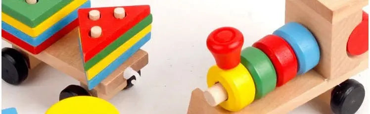 Wooden Train Puzzle for Smart Kids 1