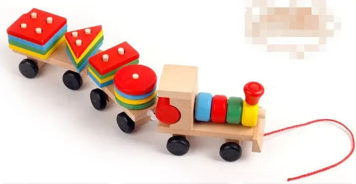 Wooden Train Puzzle for Smart Kids 1
