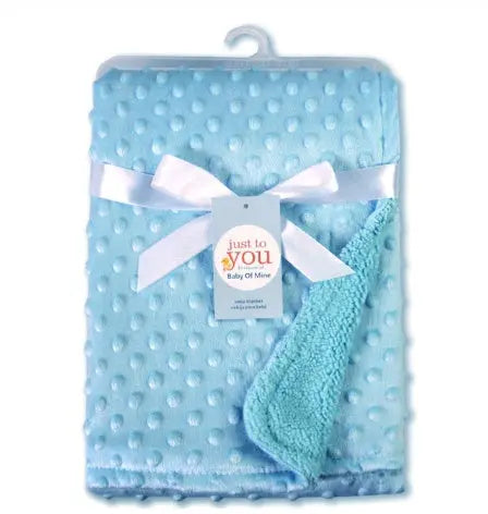 Cozy Polar Dot Baby Swaddle Blanket for Newborns. 1