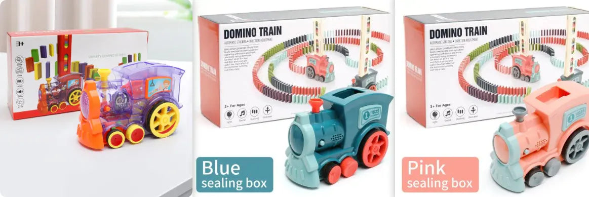 Automatic Domino Train Toy for Kids Fun Learning 1
