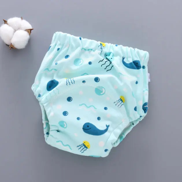 Baby Training Pants Washable 6-layer Gauze Diaper Cover 1