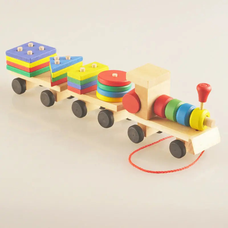 Wooden Train Puzzle for Smart Kids 1